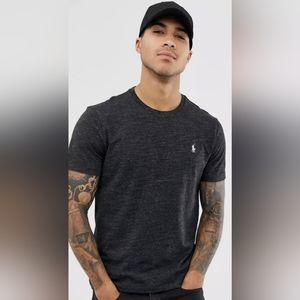 POLO Ralph Lauren, Classic Slim Fit tee, Black Heather, Size XXL.